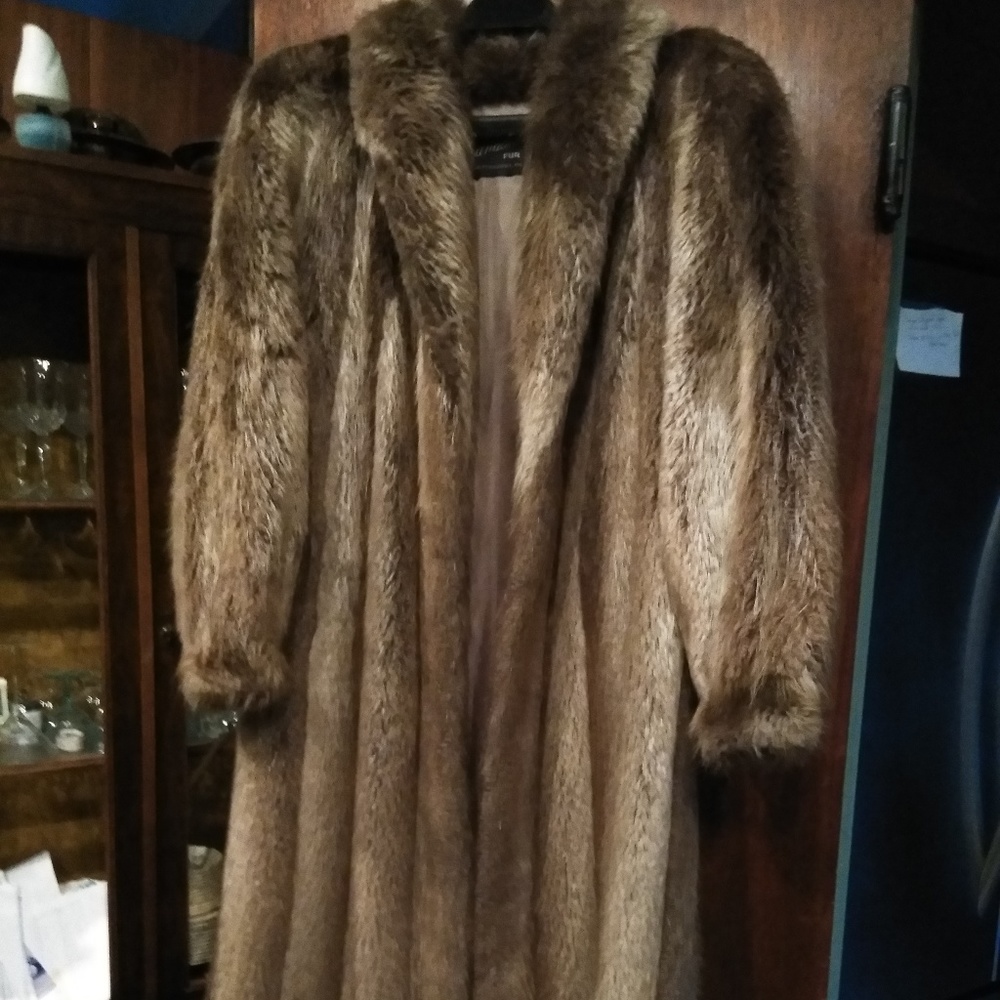 Blond Beaver Fur Coat